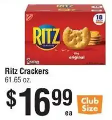 Smart & Final Ritz Crackers offer