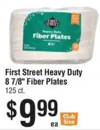 Smart & Final First Street Heavy Duty Fiber Plates offer