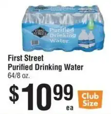 Smart & Final First Street Purified Drinking Water offer