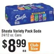 Smart & Final Shasta Variety Pack Soda offer
