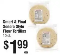 Smart & Final Smart & Final Sonora Style Flour Tortillas offer