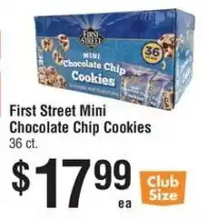 Smart & Final First Street Mini Chocolate Chip Cookies offer