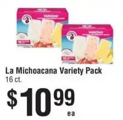 Smart & Final La Michoacana Variety Pack offer