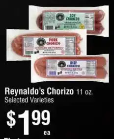 Smart & Final Reynaldo's Chorizo offer