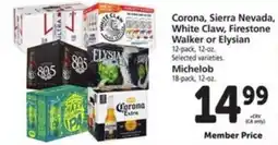 Vons Corona, Sierra Nevada, White Claw, Firestone Walker or Elysian offer