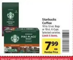 Vons Starbucks Coffee offer