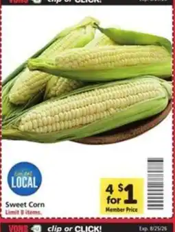 Vons Sweet Corn offer