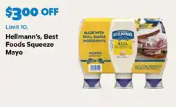 Sam's Club Hellmann's, Best Foods Squeeze Mayo offer