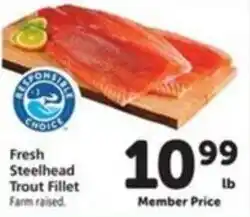 Vons Fresh Steelhead Trout Fillet offer