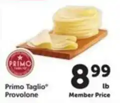 Vons Primo Taglio Provolone offer