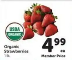 Vons Organic Strawberries offer