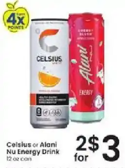 Celsius or Alani Nu Energy Drink
