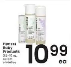 Albertsons Honest Baby Products offer