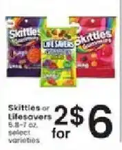 Albertsons Skittles or Lifesavers offer