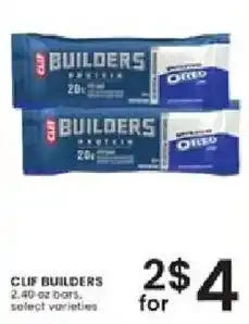 Albertsons Clif builders protein bars offer