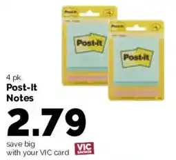 Harris Teeter Post-it Notes offer