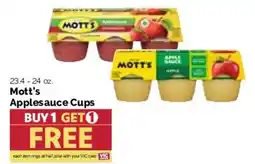 Harris Teeter Mott's Applesauce Cups offer