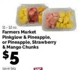 Harris Teeter Farmers Market Pinkglow & Pineapple, or Pineapple, Strawberry & Mango Chunks offer
