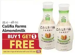 Harris Teeter Califia Farms Almondmilk offer