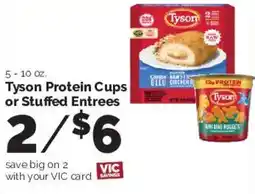 Harris Teeter Tyson Protein Cups or Stuffed Entrees offer