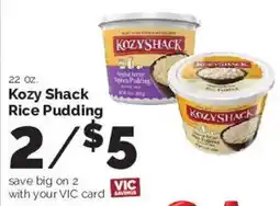 Harris Teeter Kozy Shack Rice Pudding offer