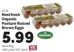 Harris Teeter Nestfresh organic pasture raised brown eggs offer