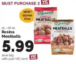 Harris Teeter Rosina Meatballs offer