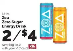 Harris Teeter Zoa Zero Sugar Energy Drink offer