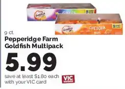 Harris Teeter Pepperidge Farm Goldfish Multipack offer