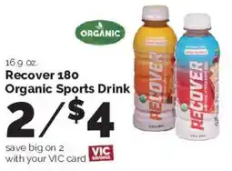 Harris Teeter Recover 180 Organic Sports Drink offer
