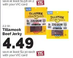 Harris Teeter Tillamook Beef Jerky offer
