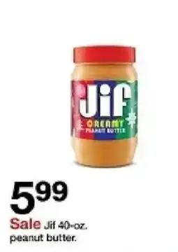 Target Jif peanut butter offer