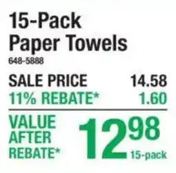 Menards Paper Towels offer