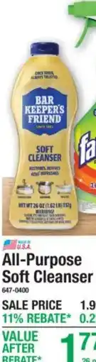 Menards All-Purpose Soft Cleanser offer
