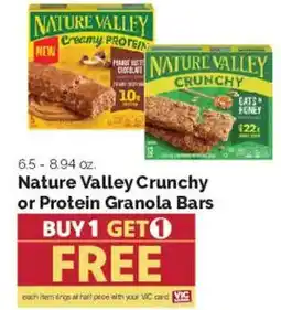 Harris Teeter Nature Valley Crunchy or Protein Granola Bars offer