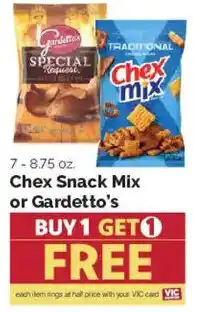 Harris Teeter Chex Snack Mix or Gardetto's offer