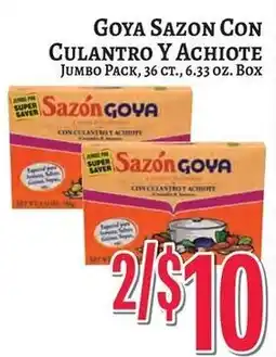 Trade Fair Supermarket Goya sazon con culantro y achiote offer