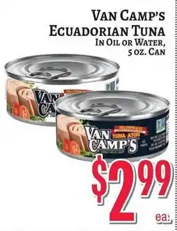 Trade Fair Supermarket Van Camp's Ecuadorian Tuna offer