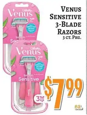 Gelato Venus Sensitive 3-Blade Razors