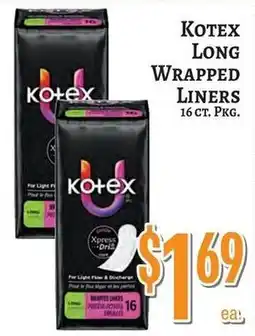 Trade Fair Supermarket Kotex long wrapped liners offer