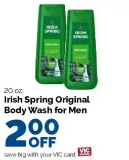 Harris Teeter Irish Spring Original Body Wash for Men offer