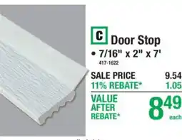 Menards C Door Stop offer