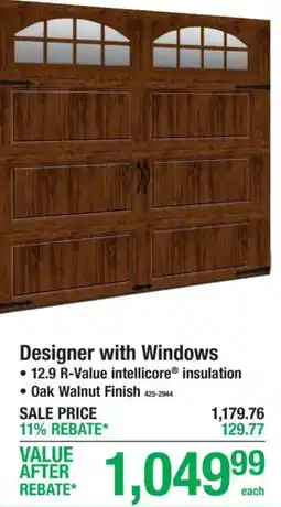 Menards Designer with Windows offer