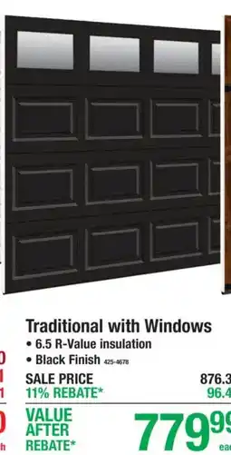 Menards Traditional with Windows offer