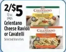 Pioneer Supermarkets Celentano Cheese Ravioli or Cavatelli offer