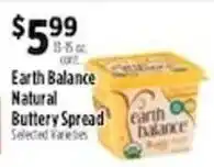 Pioneer Supermarkets Earth Balance Natural Buttery Spread offer