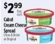 Pioneer Supermarkets Cabot cream cheese spread offer