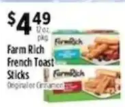 Pioneer Supermarkets Farm Rich French Toast Sticks offer