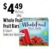 Pioneer Supermarkets Whole Fruit Fruit Bars offer
