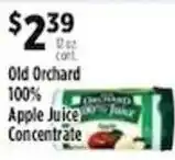Pioneer Supermarkets Old Orchard apple juice concentrate offer
